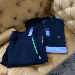 Polo Ralph Lauren Men’s Big & Tall Soft Cotton Track Jacket and Pant